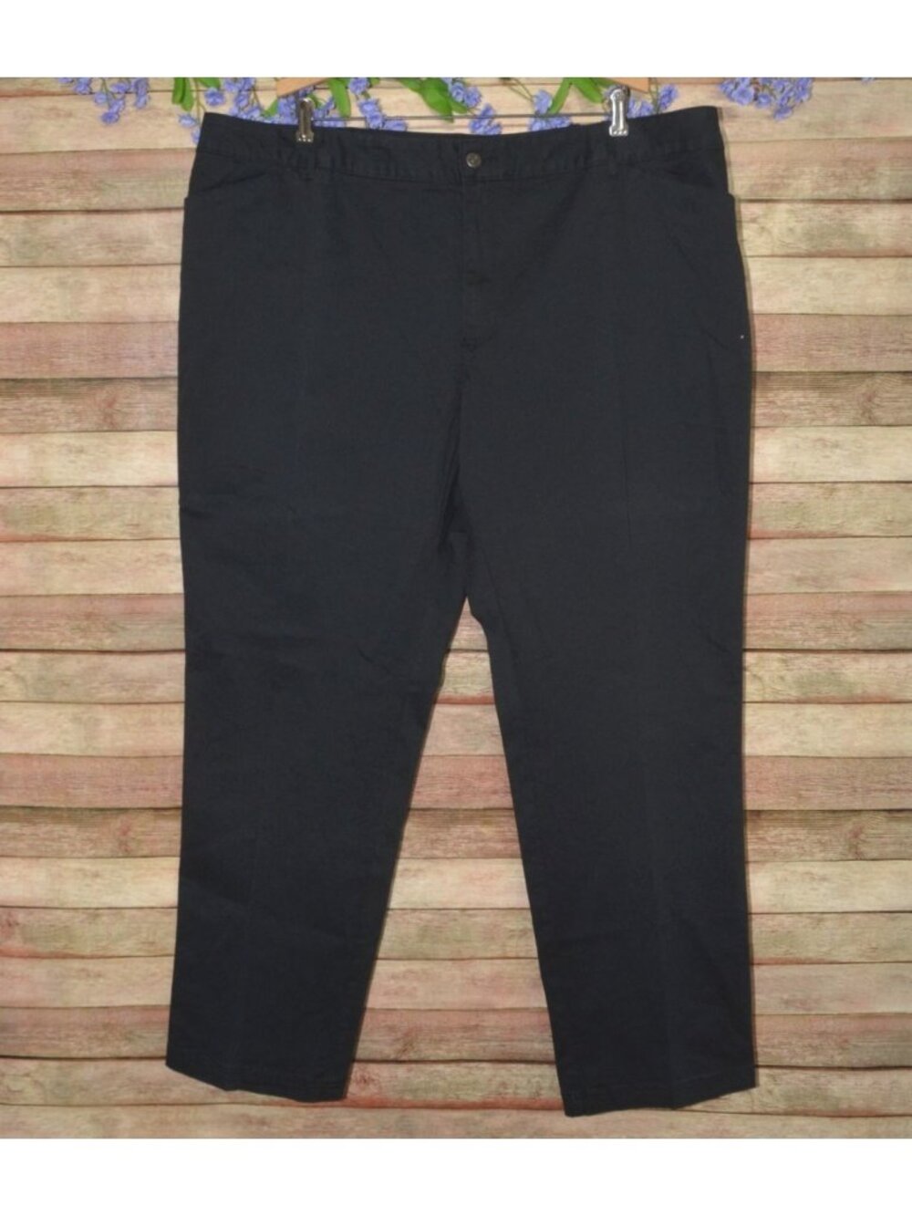 Magellan Outdoors Womens Plus Size 24 Black Flex Technology Hiking Pants Cotton